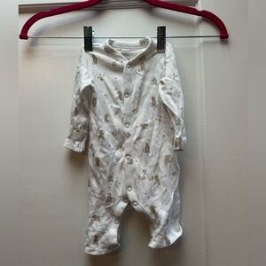 The Little White Company Sleeper Onesie - Size 0-3 months